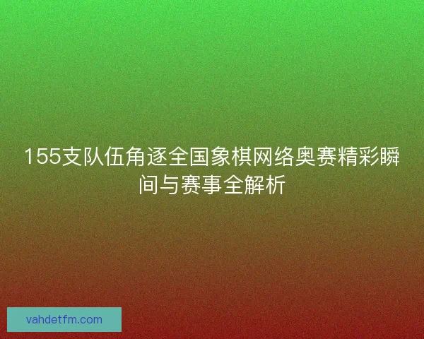 155支队伍角逐全国象棋网络奥赛精彩瞬间与赛事全解析